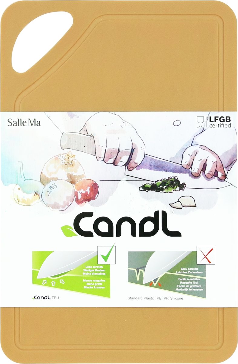 Candl TPU Skärbräda, 26x17 cm, kräm