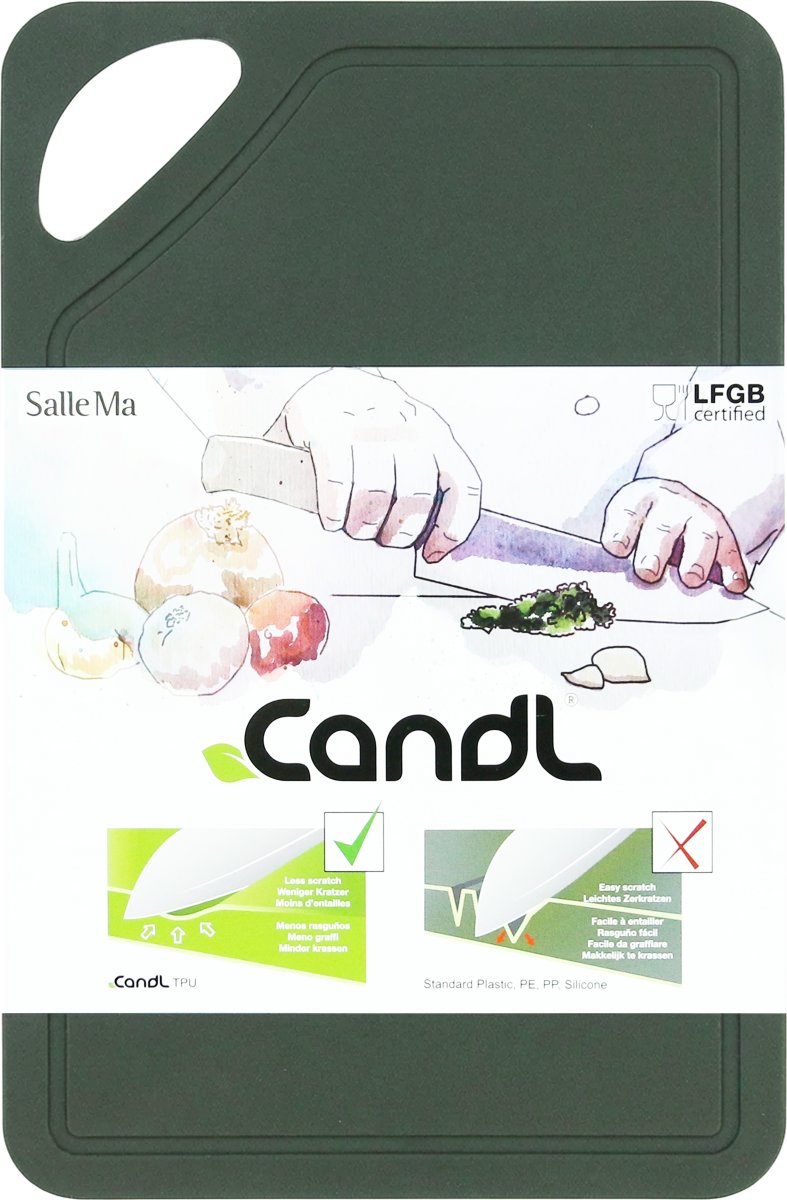 Candl TPU Skärbräda, 26x17 cm, mörkgrön