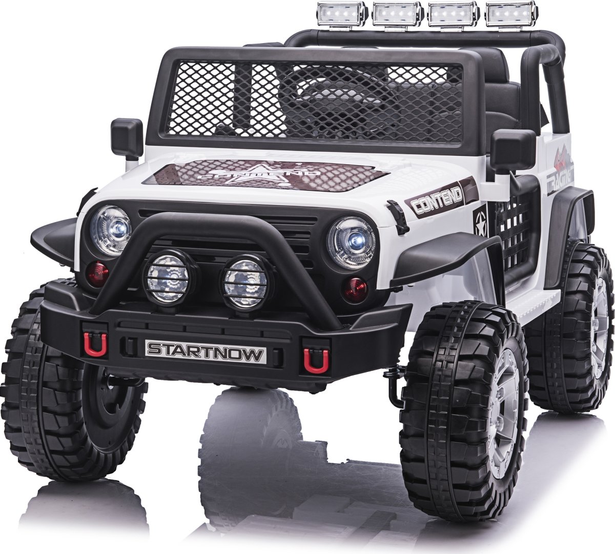 NORDIC PLAY Elbil Offroader 4x12,8V, vit