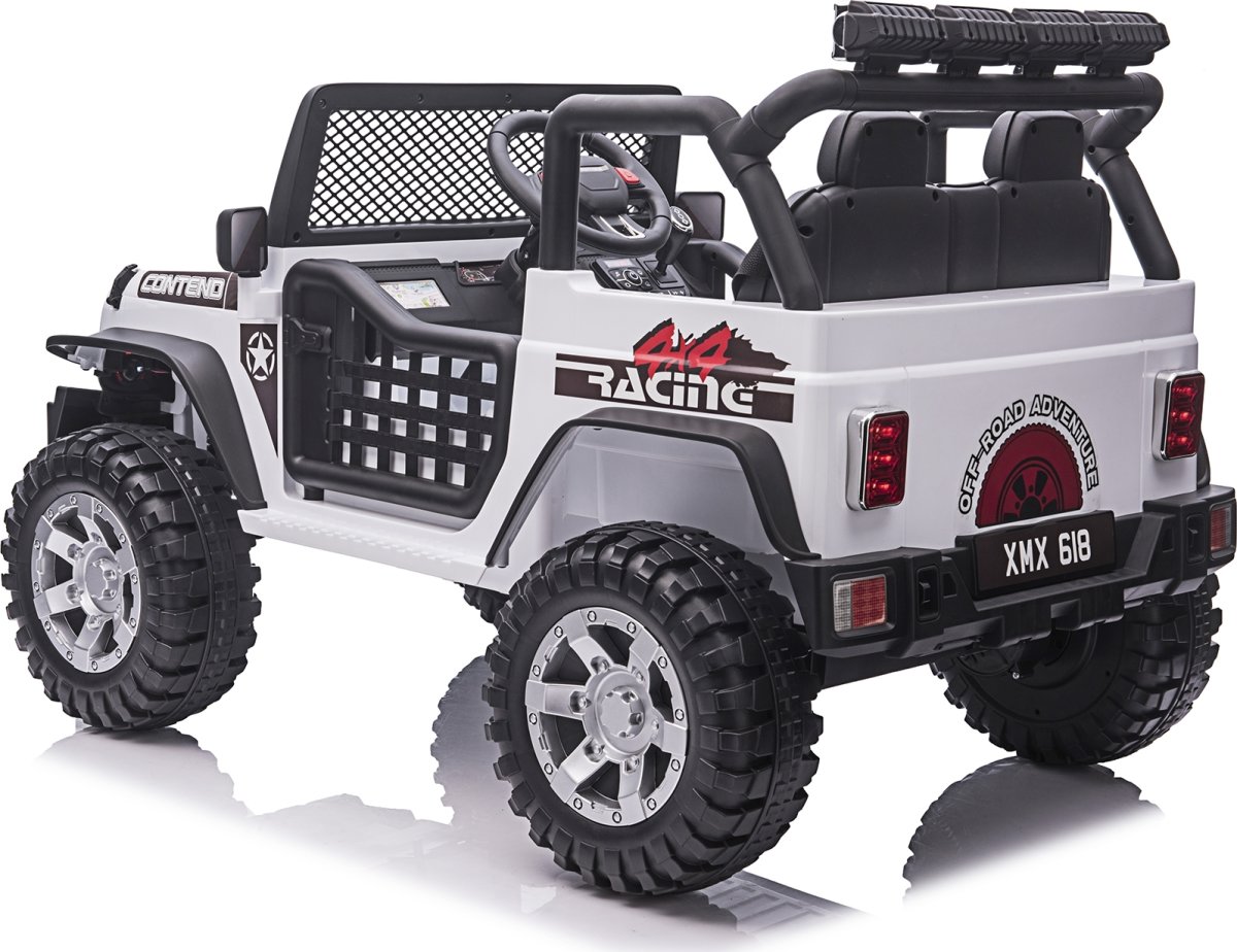 NORDIC PLAY Elbil Offroader 4x12,8V, vit