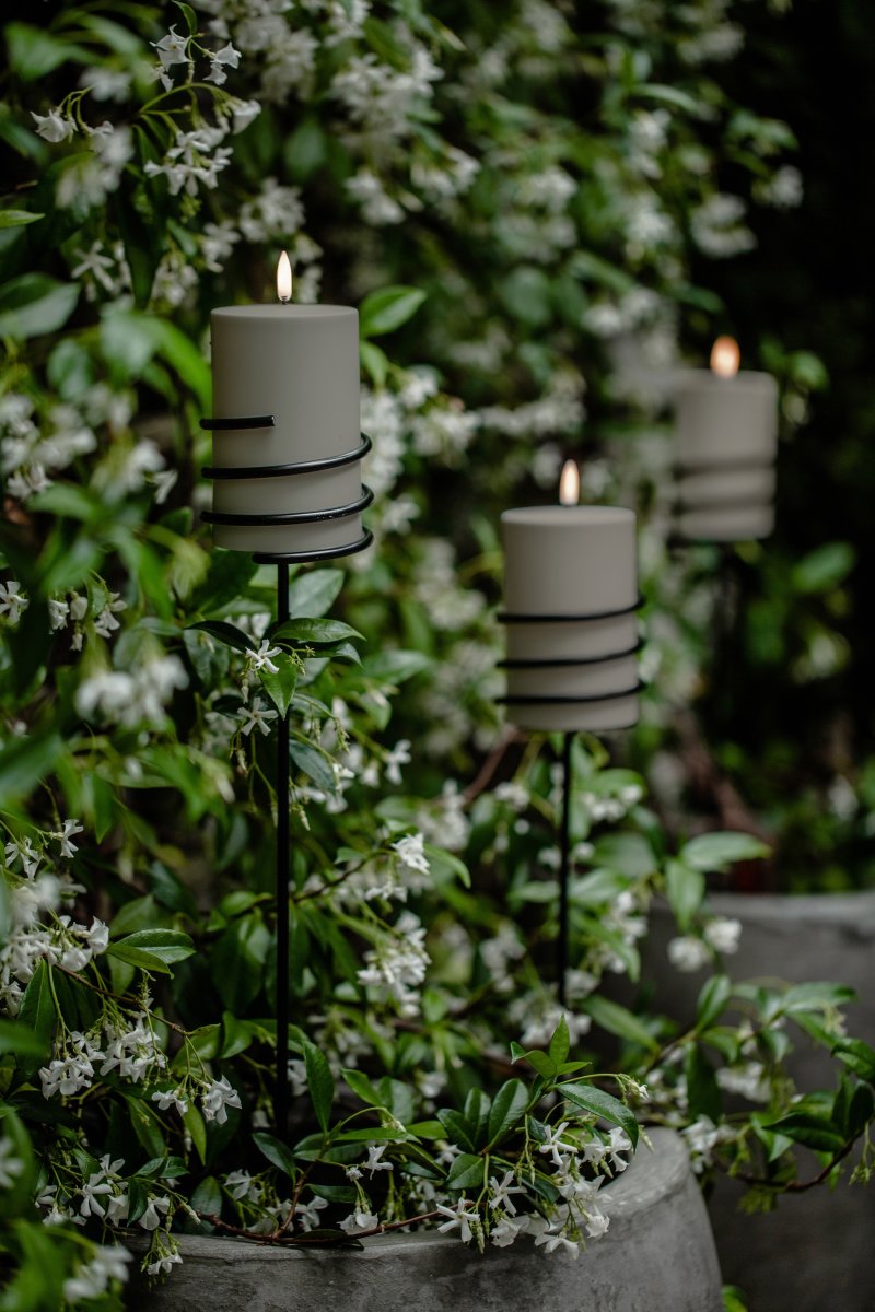UYUNI Outdoor LED-ljus H12,7 cm, m/spjut, sandsten