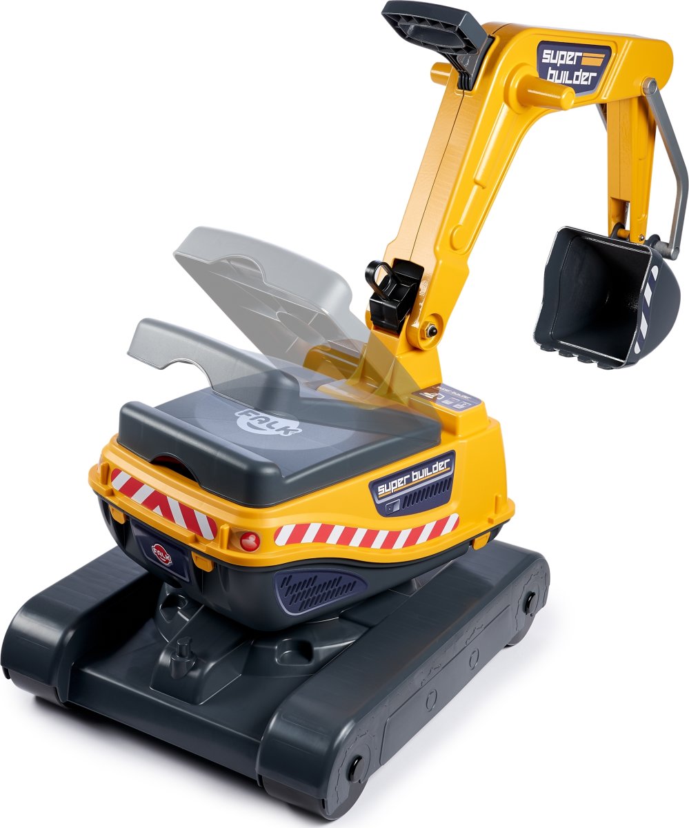 FALK Super Builder grävmaskin med vagn, gul