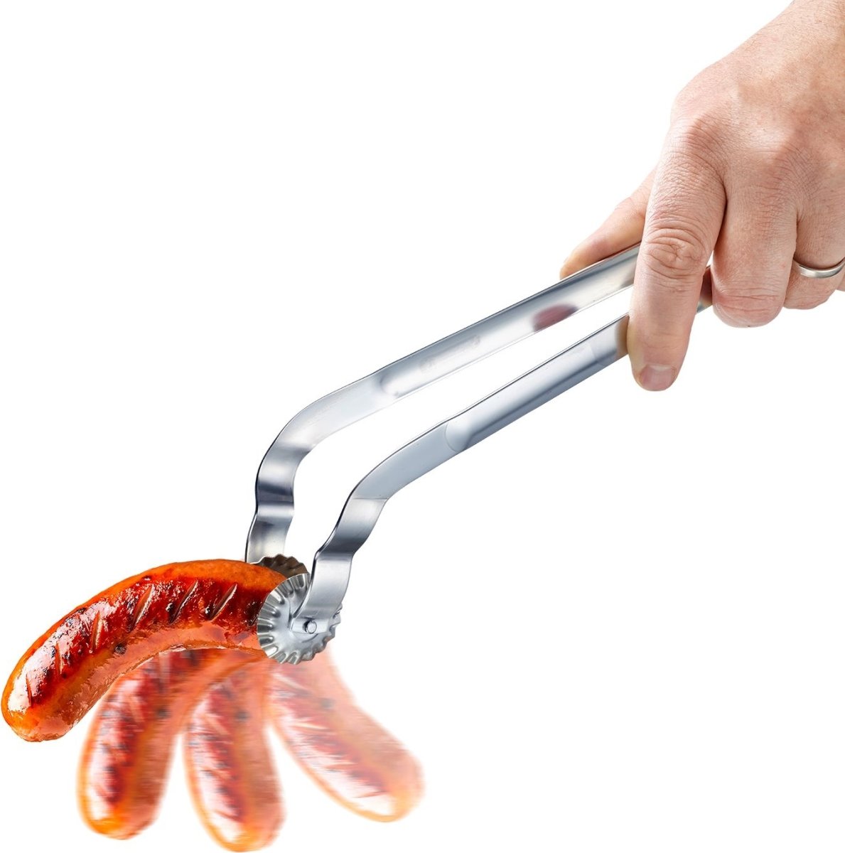 Westmark Grilltång med hjul Twistmaster, stål