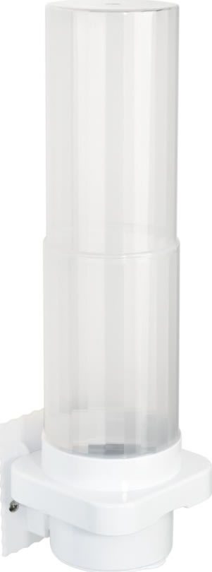 Väggdispenser, för Ø50-80 mm koppar, ABS/PP, vit