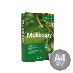Multicopy Kopipapir A4/80gr. m/4 huller, svenske