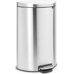 Brabantia Flatback Pedalspand 40 liter, mat stål