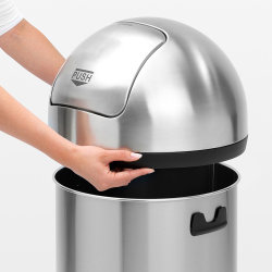 Brabantia Push Bin 60 liter, matt stål
