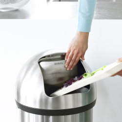 Brabantia Push Bin 60 liter, matt stål