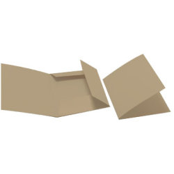 DKF Kartongmapp nr 137, A4, ljusbrun