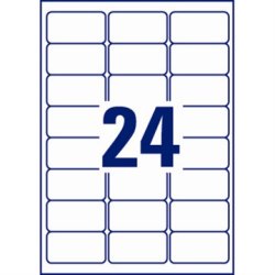 Avery J8159-25 adressetiketter, 65,5x33,9 mm