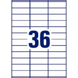 Avery 18033 kopietiketter, 24 x 70mm, 3600stk