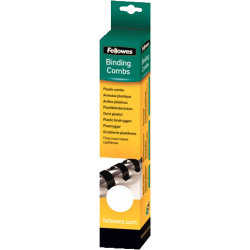 Spiralrygg Fellowes A4 Plast 21 ringar 6 mm Vit