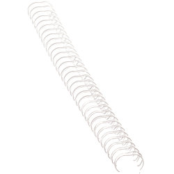 Spiralrygg Fellowes A4 Metall 34 ringar 10 mm Vit
