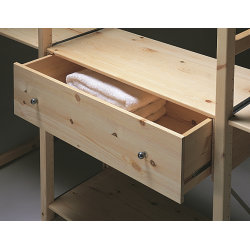 ABC låda, bredd 76x30 cm, vitlaserad