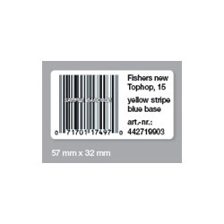 Dymo universaletikett, 32x57 mm, 1000 st
