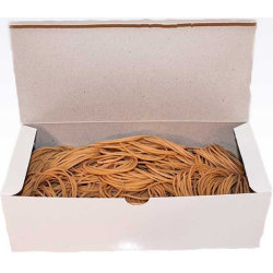 Gummiband nr 14, 500 g, 50 mm, brun