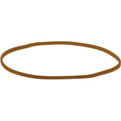 Gummiband nr 14-16-18, 500 g, brun