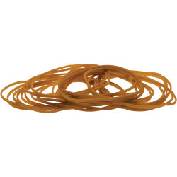 Gummiband nr 20, 500 g, 100 mm, brun
