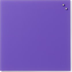 Glassboard magnetisk glastavle 45x45 cm stærklilla