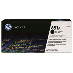 HP 651A/CE340A lasertoner, svart, 13 500 s