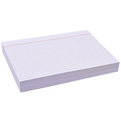 Indexkort A5 148x210 mm, registerkort, linjerat, 1