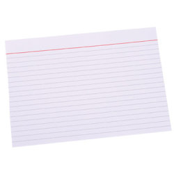 Indexkort A5 148x210 mm, registerkort, linjerat, 1