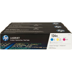 HP 126A/CF341A lasertoner, 1000s, tri-pack
