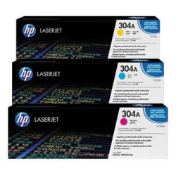 HP 304A/CF372AM lasertoner, 2800 s, 3-pack