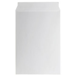 Bong kuvert med pappbaksida, 310x440 mm, vit