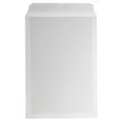 Bong kuvert med pappbaksida, 350x500 mm, vit