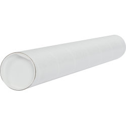 Papprör med lock, Ø70 x 2,0 x 745 mm