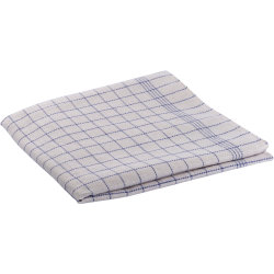 Kökshandduk 50x100 cm Vit med blå rutor