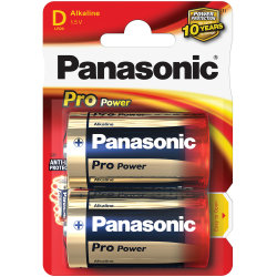 Panasonic strl. D Pro Power Gold batteri, 2 st