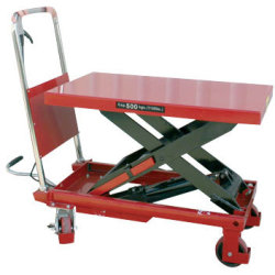 Mobilt lyftbord med fotpump, 500 kg