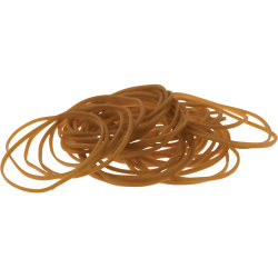 Gummiband nr 18, 250 g, 80 mm, brun