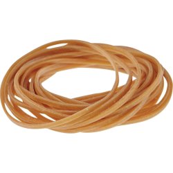 Gummiband nr 18, 500 g, 80 mm, brun