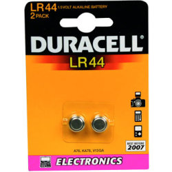 Duracell LR44/AG13 knappcellsbatterier, 2 st