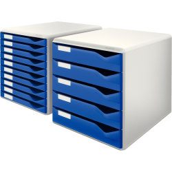 Leitz förvaringsbox med 5 lådor, blå