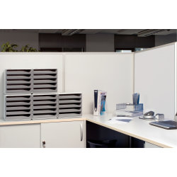 Leitz förvaringsbox med 5 lådor, grå