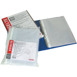 Esselte Premium plastficka, A4, topp, 0,09 mm