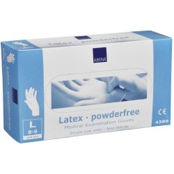 Latexhandske Puderfri Large 100 st