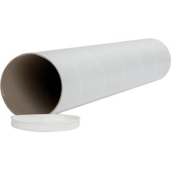 Papprör med lock, Ø100 x 2,0 x 745 mm