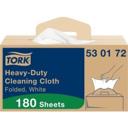 Tork W7 Aftørringsklud kraftig, hvid