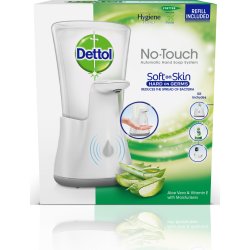 Dettol No-Touch dispenser + Aloe Vera tvål, vit