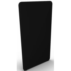 Abstracta softline skærmvæg sort B80xH170 cm