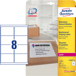 Avery L7993-25 Försändelseetiketter, 99,1x67,7 mm