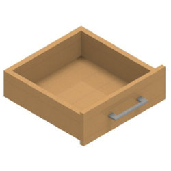 Jive+ enkel låda med lås bokfanér Djup 35 cm