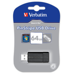 Verbatim Store ‘N’ Go 64 GB USB, svart