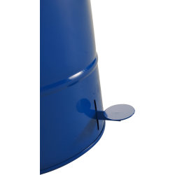 RETRO avfallsbehållare 70 l, fotpedal, blå