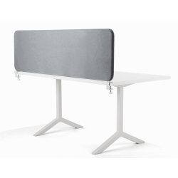 Softline bordskærmvæg grå B1200xH450 mm